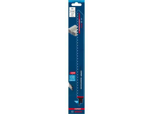  List Bosch za sabljasto žago EXPERT ‘Aerated Concrete’ S 1241, 300mm, 3TPI, opeka, 2608900410